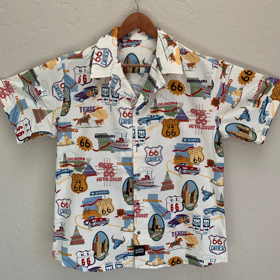 The Gypsy Aloha Rodeo shirt | Route 66 | Glamping Aloha Shirt