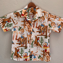 Load image into Gallery viewer, Cowgirls Aloha Rodeo Men&#39;s Short Sleeve Western Aloha Shirt