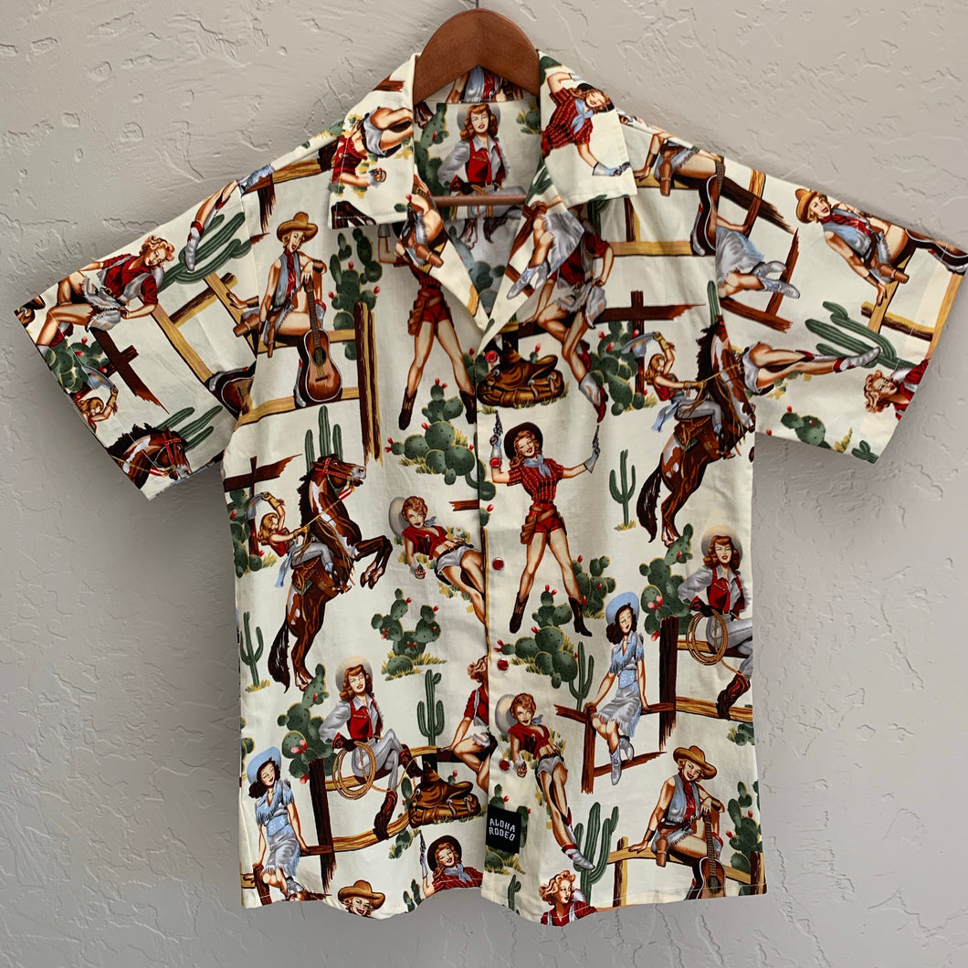 Aloha Rodeo pearl snap vintage western shirt